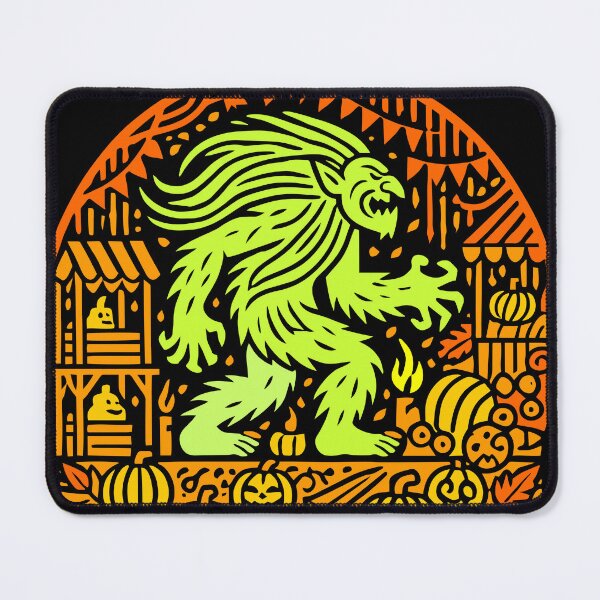 Item preview, Papercut Troll at a Spooky Fall Festival Scene designed and sold by Victor Shadehorn.