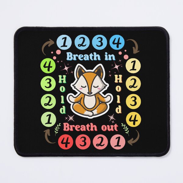 Item preview, Square Breathing - Therapy Tool - Meditating Fox designed and sold by MonkaDesigns.