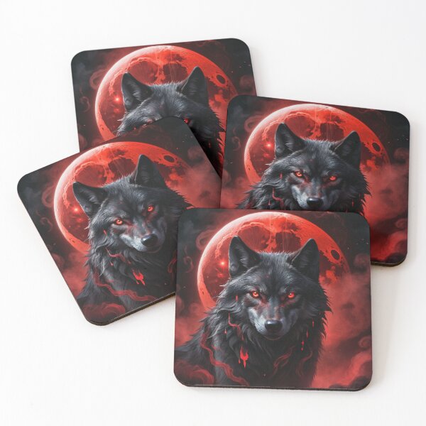 Item preview, Mystical Blood Moon Wolf designed and sold by RebelPaintBrush.