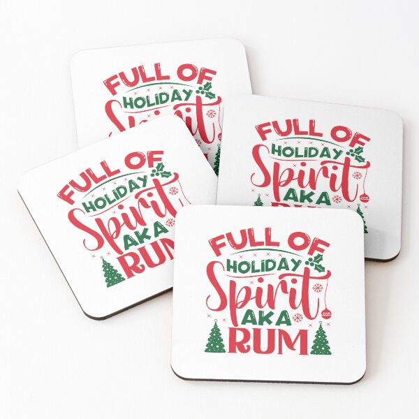 Item preview, holiday spirit funny christmas rum xmas alcoholidays drinking designed and sold by Alyn8.