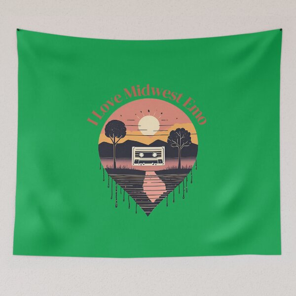 Item preview, Midwest Emo T-Shirt - Indie Band Aesthetic Tee for Music Lovers designed and sold by TrebdoraCrafts.