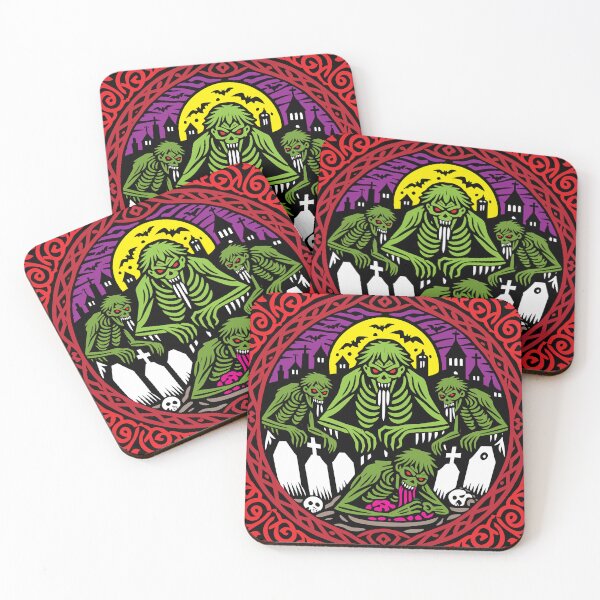 Item preview, Ghoulish Papercut Graveyard Feasting Scene designed and sold by Victor Shadehorn.