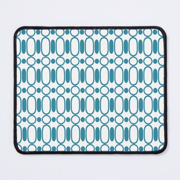 Item preview, Circle pattern with stretched patterns in between on white background (blue) designed and sold by Tokofereal.