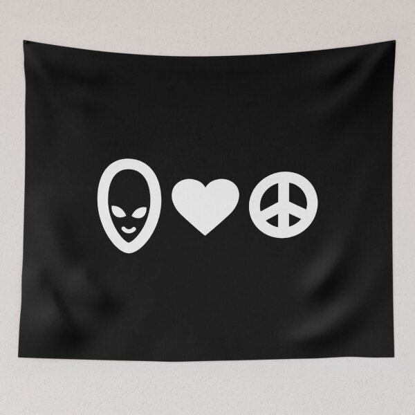 Item preview, Aliens Love Peace Icons for Sci-Fi Enthusiasts and Peace Advocates designed and sold by Victor Shadehorn.