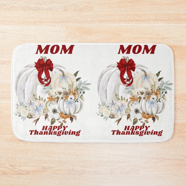 Item preview, Cute Ribbons Floral Pumpkins Happy Traditional Thanksgiving Mom designed and sold by Darlene Douglas-Jackson.