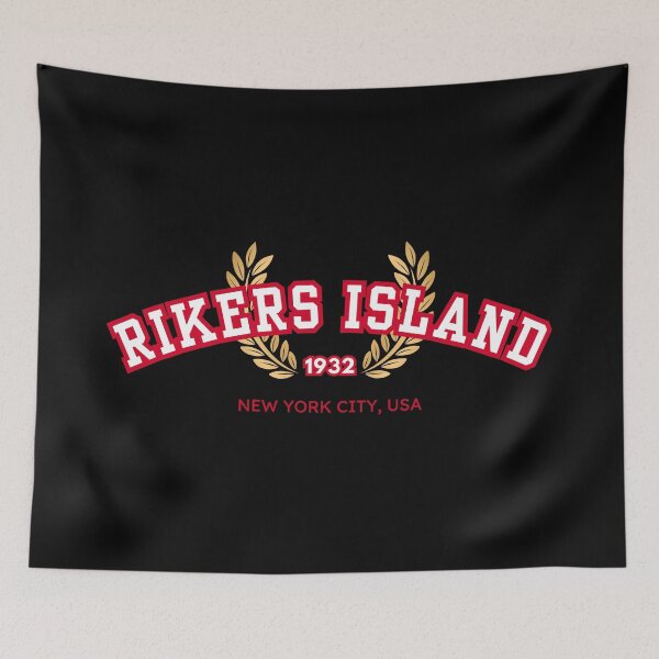 Item preview, Rikers Island Jail “Varsity,” White and Red designed and sold by UNK-Fatigues.