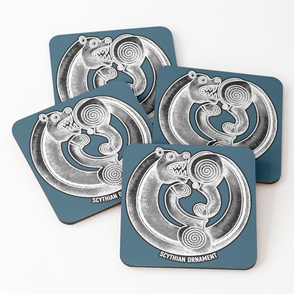 Item preview, Scythian ornament on dark designed and sold by burbuja.
