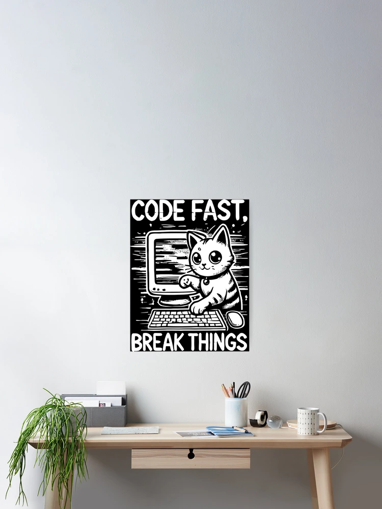 Thumbnail 2 of 3, Poster, Code Fast designed and sold by OffensiveFun.