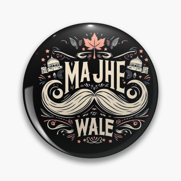 Item preview, Majhe Wale - Punjabi Quote Design for T-Shirts, Hoodies, Mugs & More designed and sold by harmzk90.