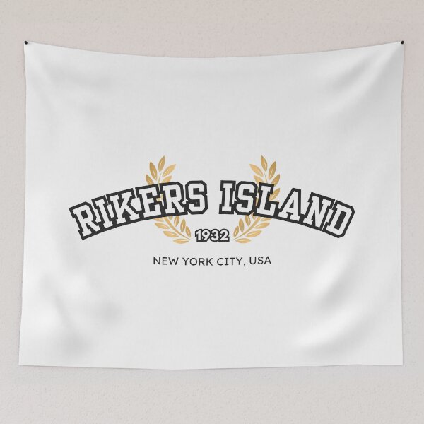 Item preview, Rikers Island Jail “Varsity,” White and Black designed and sold by UNK-Fatigues.