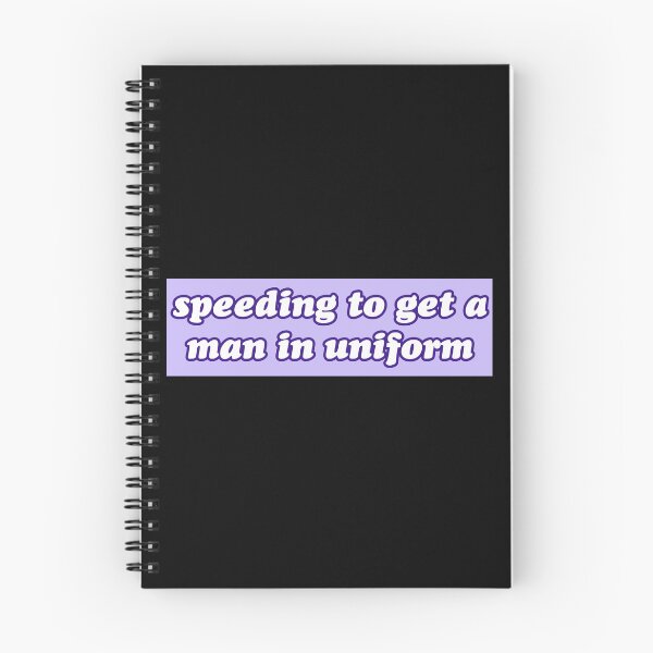 Item preview, Speeding To Get A Man In Uniform Funny Bumper designed and sold by Jaxym.