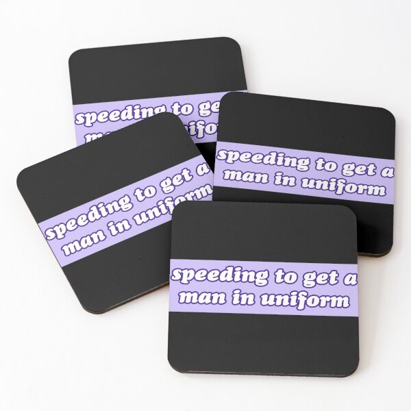 Item preview, Speeding To Get A Man In Uniform Funny Bumper designed and sold by Jaxym.
