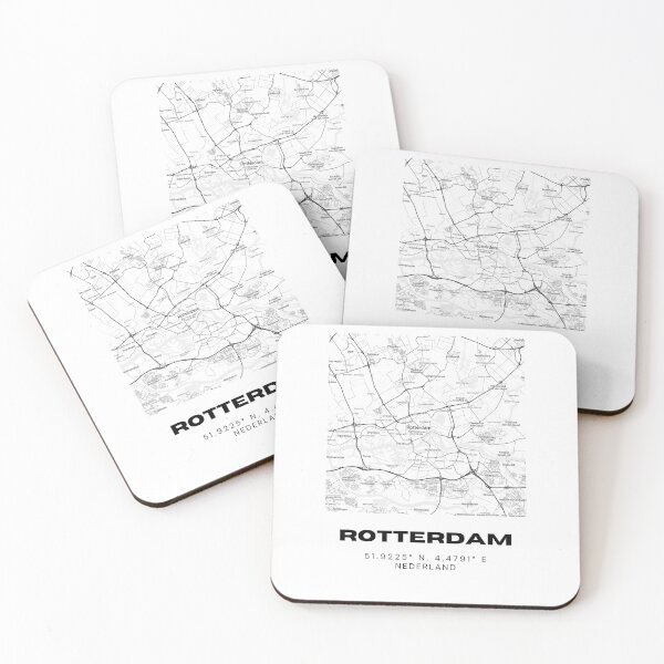 Item preview, Rotterdam Minimalist Map Art | Netherlands | 51.9225° N, 4.4791° E designed and sold by RM-Journey.