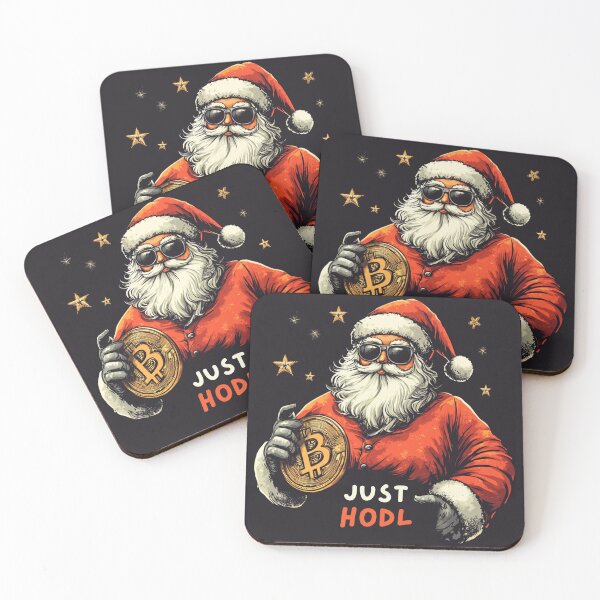 Item preview, Retro Santa Bitcoin designed and sold by NicolasGlowArt.