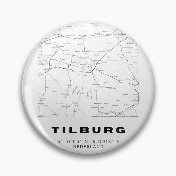 Item preview, Tilburg Minimalist Map Art | Netherlands | 51.5555° N, 5.0913° E designed and sold by RM-Journey.
