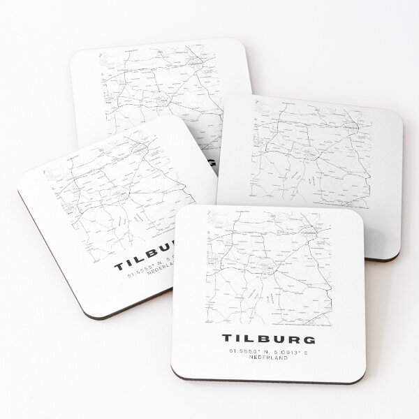 Item preview, Tilburg Minimalist Map Art | Netherlands | 51.5555° N, 5.0913° E designed and sold by RM-Journey.