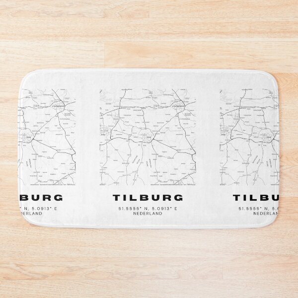 Item preview, Tilburg Minimalist Map Art | Netherlands | 51.5555° N, 5.0913° E designed and sold by RM-Journey.