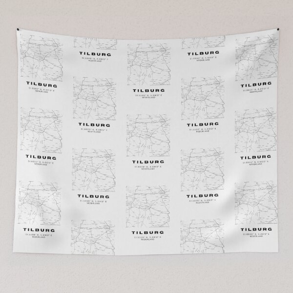 Item preview, Tilburg Minimalist Map Art | Netherlands | 51.5555° N, 5.0913° E designed and sold by RM-Journey.