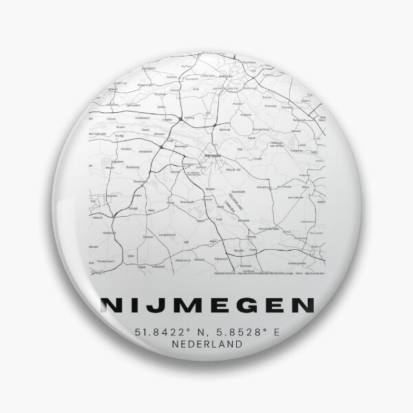 Item preview, Nijmegen Minimalist Map Art | Netherlands | 51.8422° N, 5.8528° E designed and sold by RM-Journey.