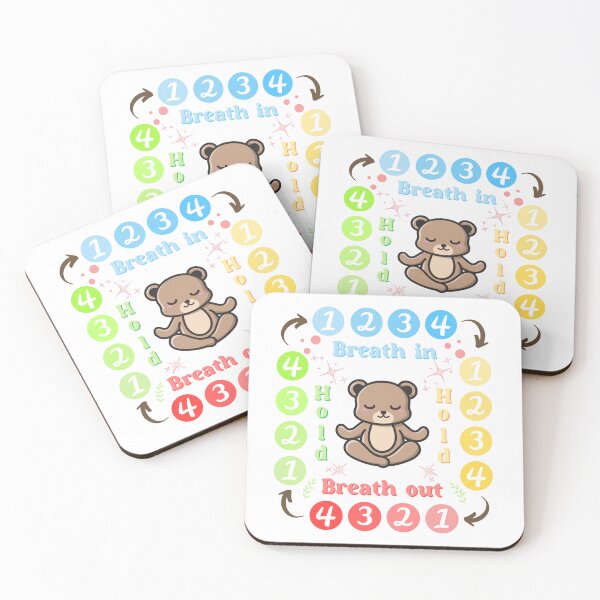 Item preview, Square Breathing - Therapy Tool - Meditating Bear designed and sold by MonkaDesigns.