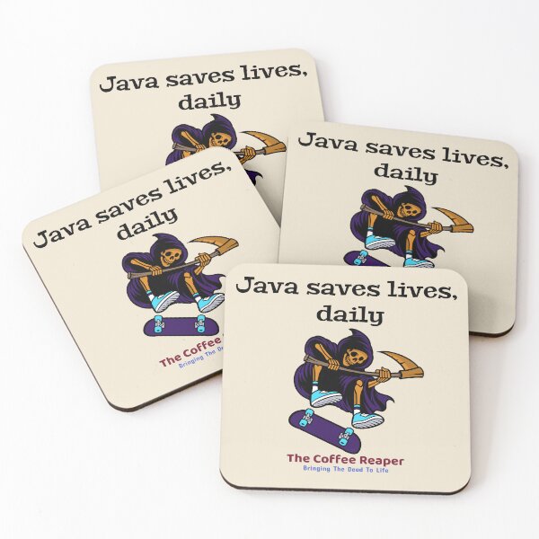 Item preview, The Coffee Reaper Java Saves Lives Daily designed and sold by R-Marc-Designs.