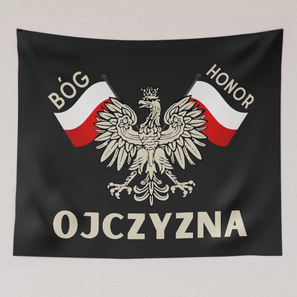 Item preview, Polska Eagle Bóg Honor Ojczyzna Polish Pride Poland Independence Day designed and sold by Anniko Art Studio.
