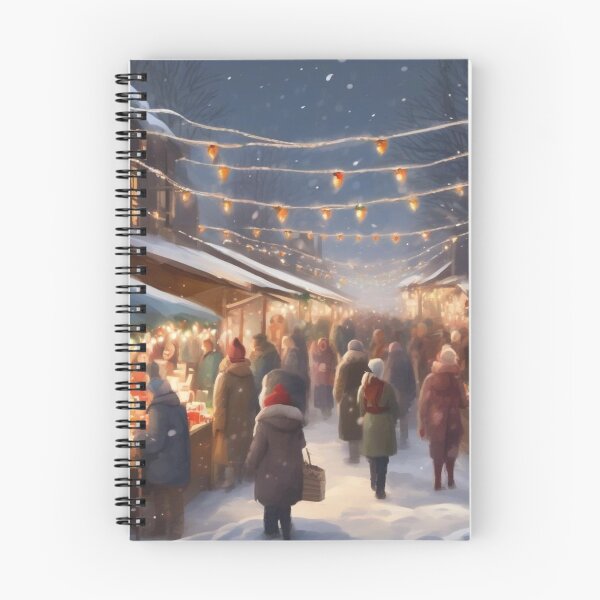 Artikelvorschau, Bezaubernder Weihnachtsmarkt entworfen und verkauft von MarkLines.