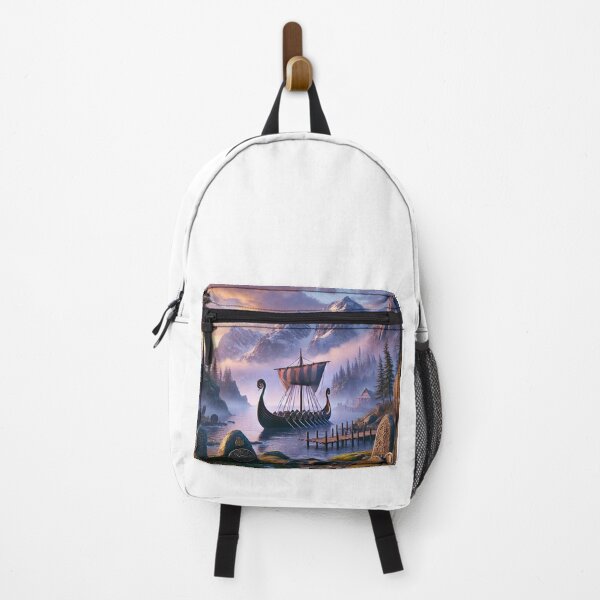 Item preview, Mystical Nordic Fjord at Sunset designed and sold by Nordic-Muse.
