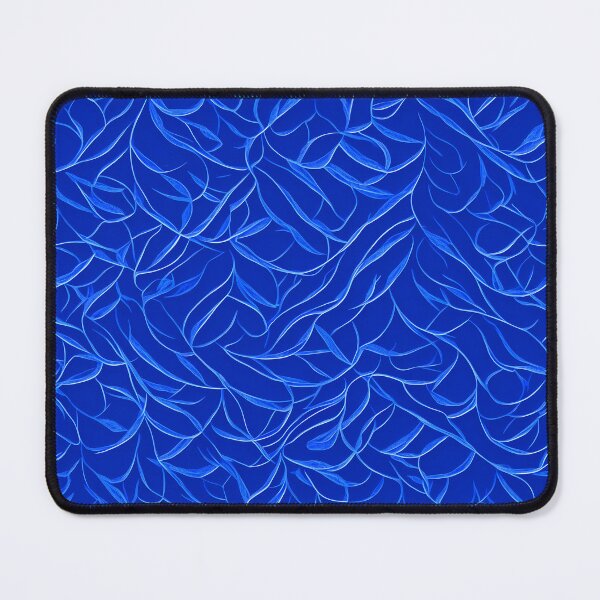 Item preview, Blue and white abstract foliage designed and sold by Fab-Haven.