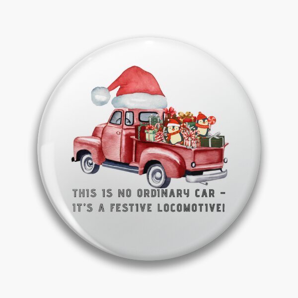 Item preview, This is No Ordinary Car – It’s a Festive Locomotive! designed and sold by AnnaTymosh.