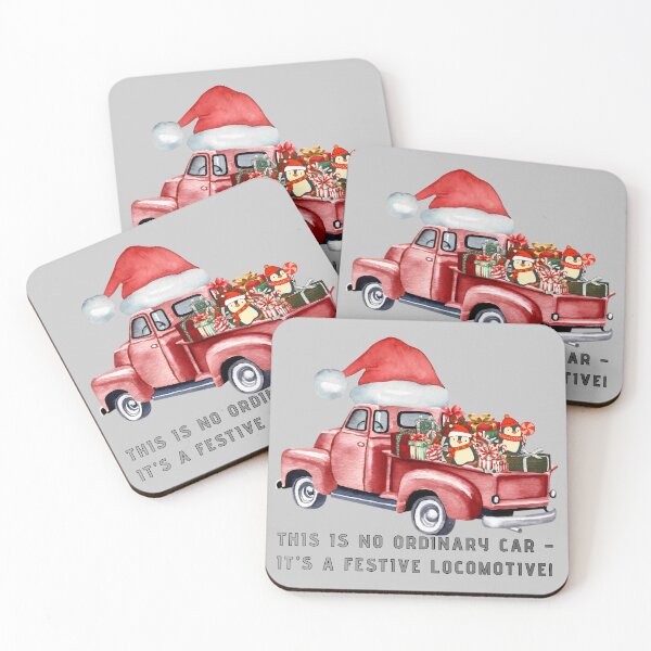 Item preview, This is No Ordinary Car – It’s a Festive Locomotive! designed and sold by AnnaTymosh.
