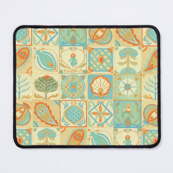 Item preview, oriental style art nouveau tile pattern designed and sold by EllenLambrichts.
