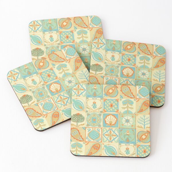 Item preview, oriental style art nouveau tile pattern designed and sold by EllenLambrichts.