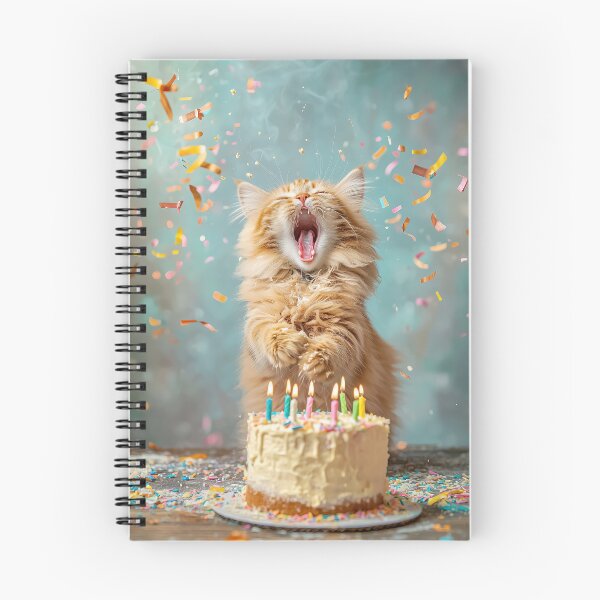 Item preview, Cat Birthday Card: Happy Meow-thday! (No text) designed and sold by Suzie Palmer.