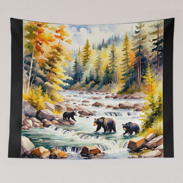 Item preview, Bears Fishing v2 designed and sold by Helios Be. Lavsh.