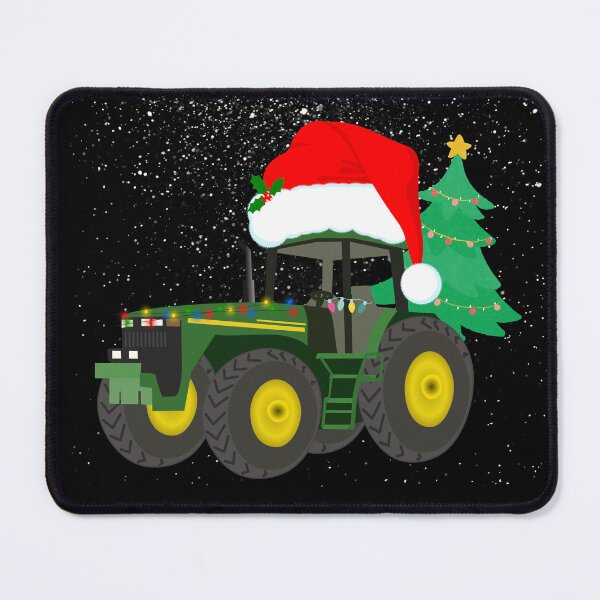 Item preview, Christmas Farm Tractor Christmas Tree Lights Santa Farmer, Christmas on the Farm Tractor Sleigh Ugly Christmas designed and sold by Dabbing Turtle Designs.