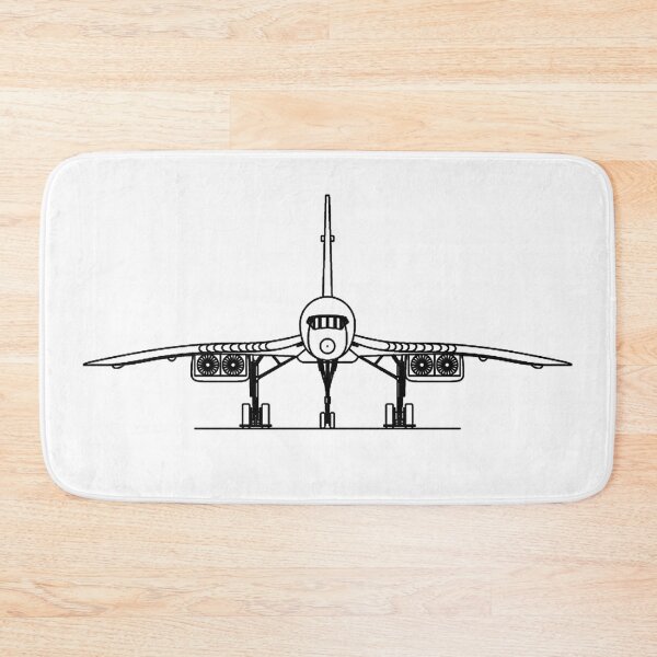 Item preview, Concorde Supersonic Airliner Blueprint (white) designed and sold by RyansWorkshop.