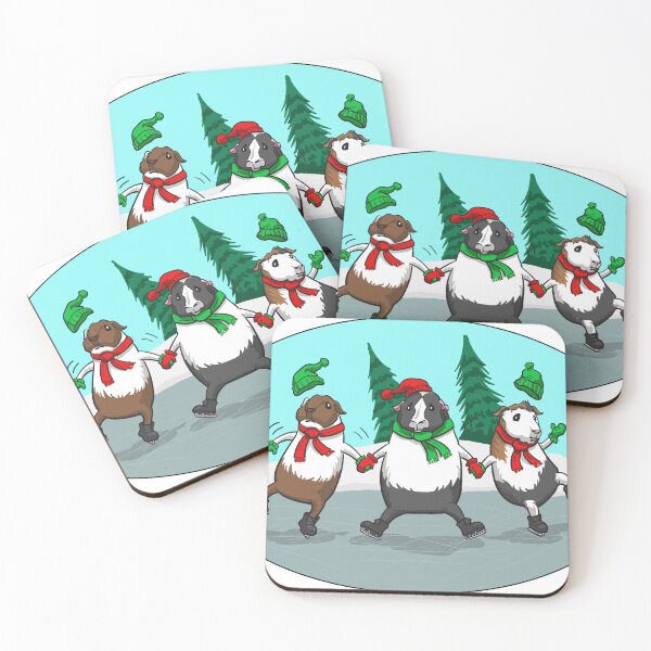 Item preview, Ice Skating Guinea Pigs designed and sold by IceCreamPiggies.