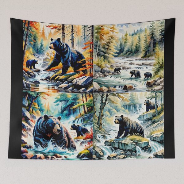 Item preview, Bears Fishing bulk designed and sold by Helios Be. Lavsh.