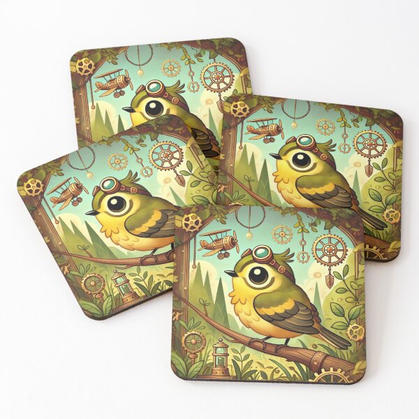 Item preview, Steampunk Kentucky Warbler designed and sold by Sillytoe.