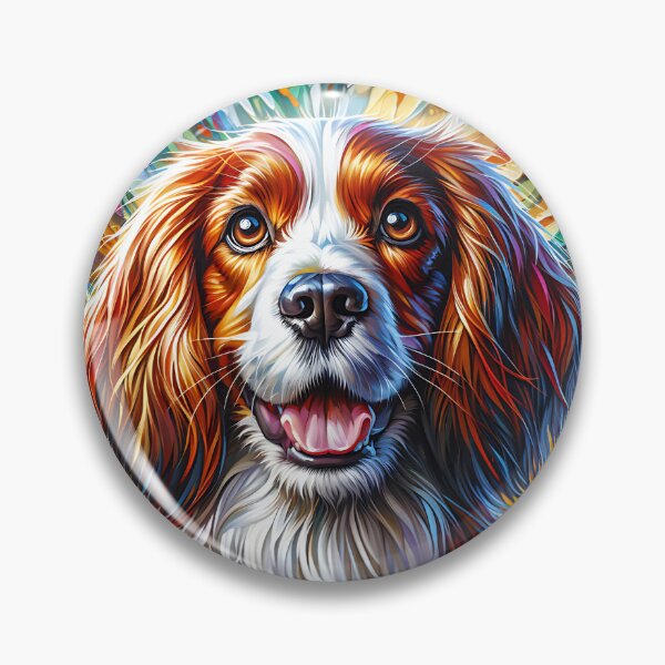 Item preview, Welsh Springer Spaniel Dog Portrait Acrylic Art Print Pet Portrait Gifts for Dog Lovers designed and sold by Puppy Puzzles Plus.