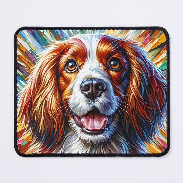 Item preview, Welsh Springer Spaniel Dog Portrait Acrylic Art Print Pet Portrait Gifts for Dog Lovers designed and sold by Puppy Puzzles Plus.