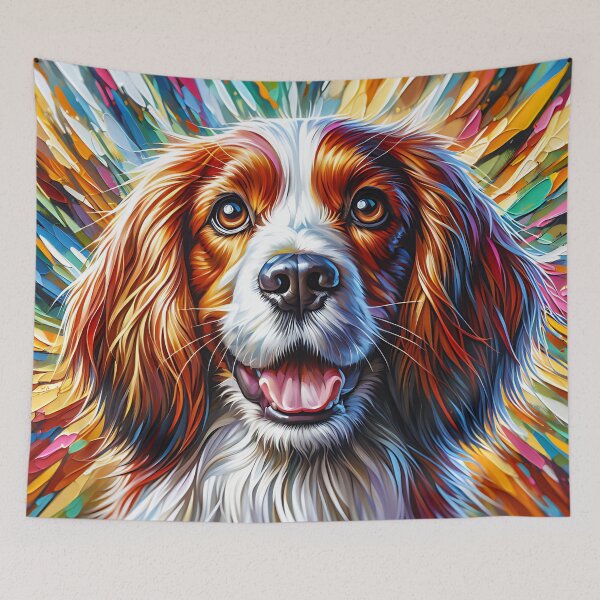Item preview, Welsh Springer Spaniel Dog Portrait Acrylic Art Print Pet Portrait Gifts for Dog Lovers designed and sold by Puppy Puzzles Plus.