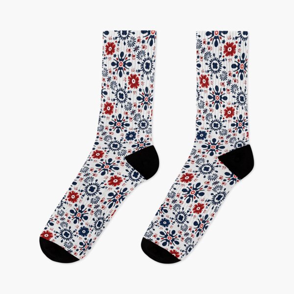 Item preview,  Christmas Folk Art Floral Pattern designed and sold by 89BLACK.
