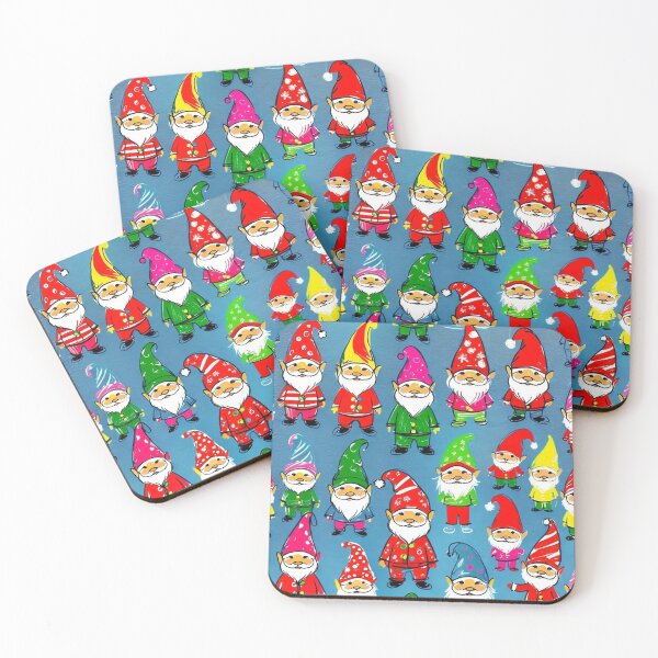 Item preview, COLORFUL WINTER HOLIDAY GNOMES BACKGROUND  designed and sold by Arts4U.