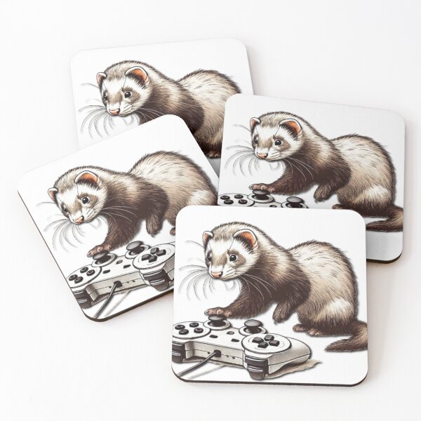 Item preview, Ferret Gamer Fun designed and sold by HopeLoom.