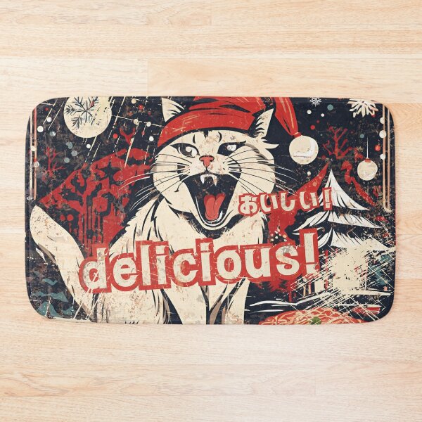Item preview, Okonomiyaki Craze: Santa Cat’s Festive Feast designed and sold by siamnekochan.