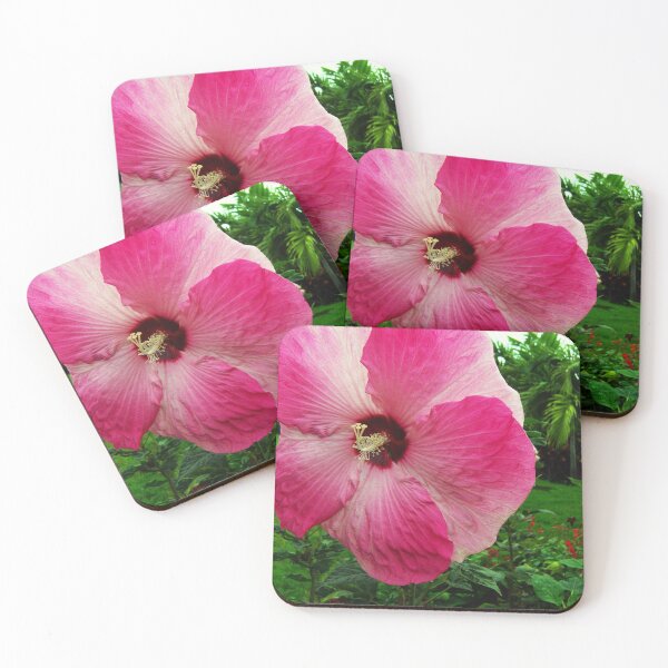 Item preview, Closeup on a tropical pink flower designed and sold by Topmel.