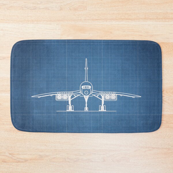 Item preview, Concorde Supersonic Airliner Blueprint (light blue) designed and sold by RyansWorkshop.