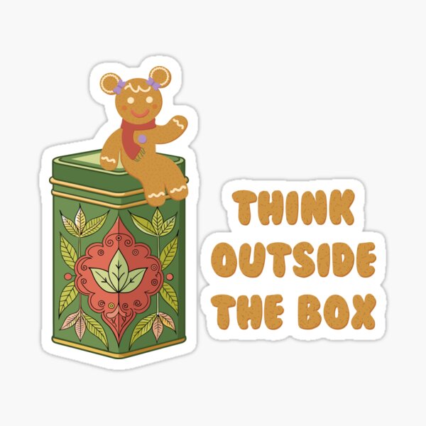 Think Outside the Box Sticker
